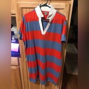 Falls Creek Striped Collared Dress 1X